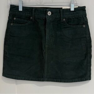 American Eagle Forest Green corduroy stretch mini Skirt